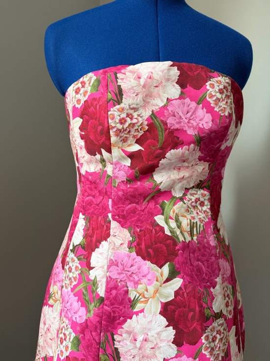 Sachin + Babi Strapless Floral Mini Dress in Fuchsia and Pink - Picture 7 of 9